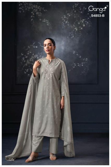 Ganga lirien 4853 textiles wholesale dress material bengaluru karnataka